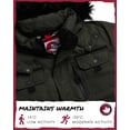 thumbnail image 3 of CANADA WEATHER GEAR Men's Parka Jacket - Heavyweight Ripstop Therma Foil Puffer Coat (M-5X), 3 of 7