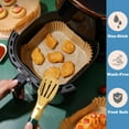 thumbnail image 2 of 400Pcs 8 Inch Air Fryer Paper Liners Disposable, Non-Stick & Oil-Proof Parchment Paper for Baking, Roasting, Microwave, 2 of 5