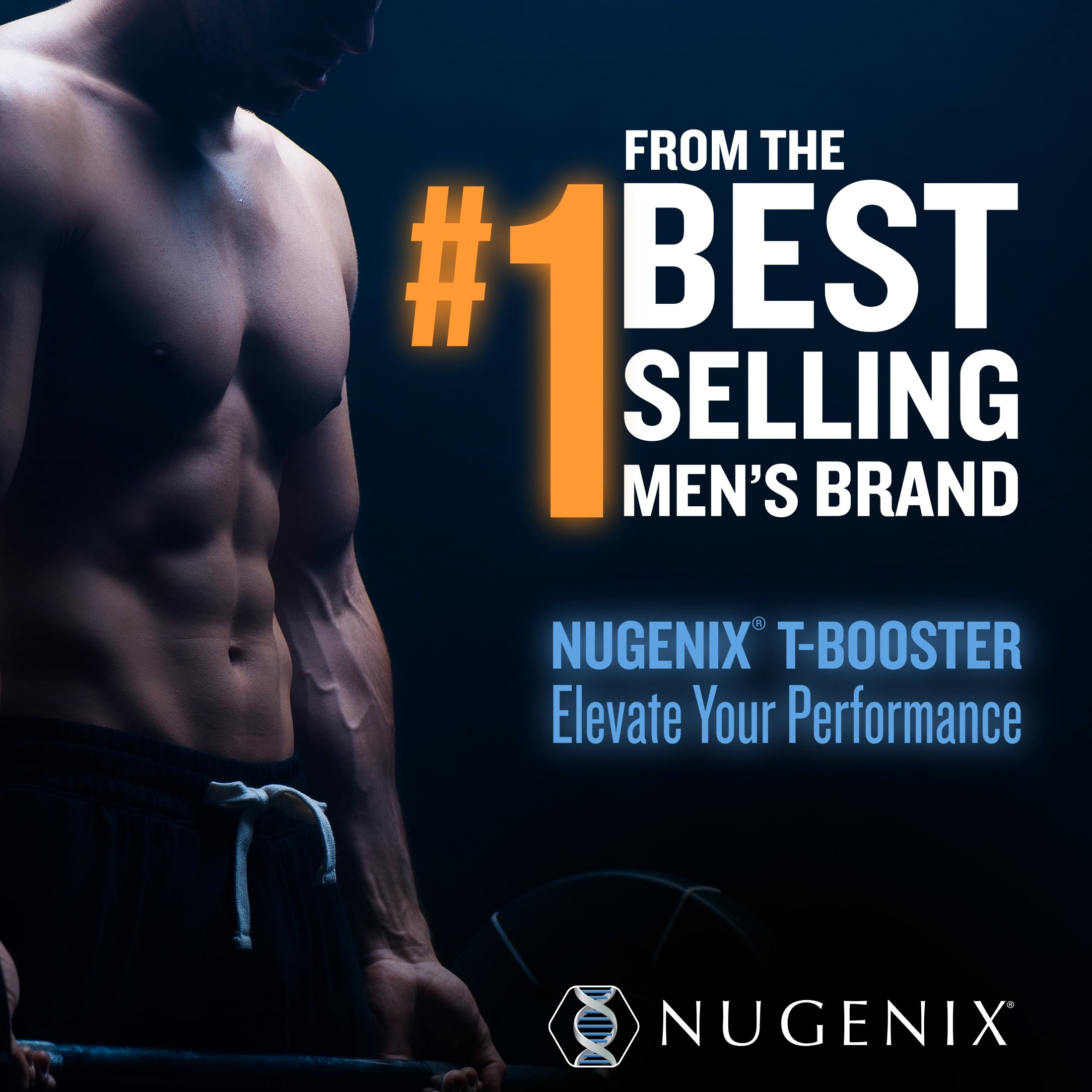Nugenix T-Booster Free Testosterone Booster for Men, Hormone Supplement, 42 Capsules, 14 Day Supply