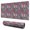 Red Boho Ethnic, variant on Long Mouse Pads for Desk,Vibrant Mixed Pioneer Flower Pattern Desk Mats on Top Of Desks, Desk Mouse Pad Extra Large with 3mm Non-Slip Base and Stitched Edge for Gaming,Office,Work,Home 31.5"x11.8"