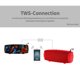 thumbnail image 4 of Kearding Bluetooth 4.2 Viajes al aire libre Camping Senderismo Fiesta Altavoz portátil Reproductor de música estéreo Altavoz Cables de audio/vídeo Rojo, 4 of 6