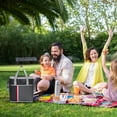 thumbnail image 5 of About 24L Capacity Picnic Insulated Ice Pack Portable Storage Waterproof Cloth+aluminum Film Lining Available In Multiple Colors, 5 of 5