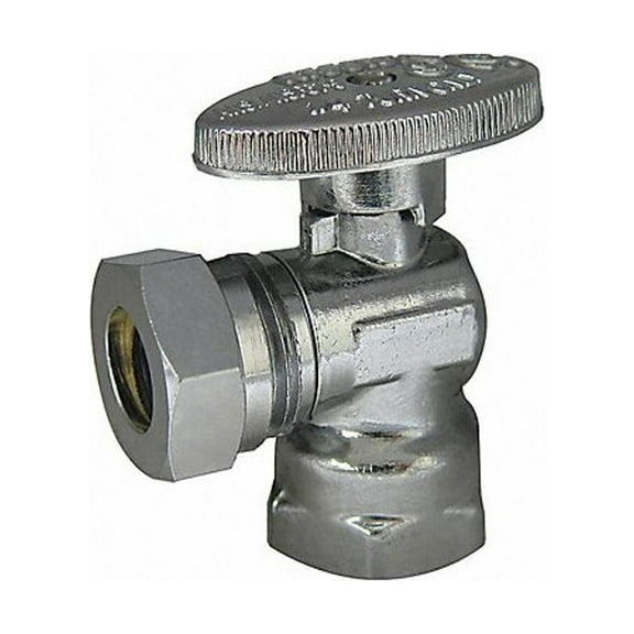 Kissler Water Supply Stop,Brass,1/4-Turn,1/2" 88-9235