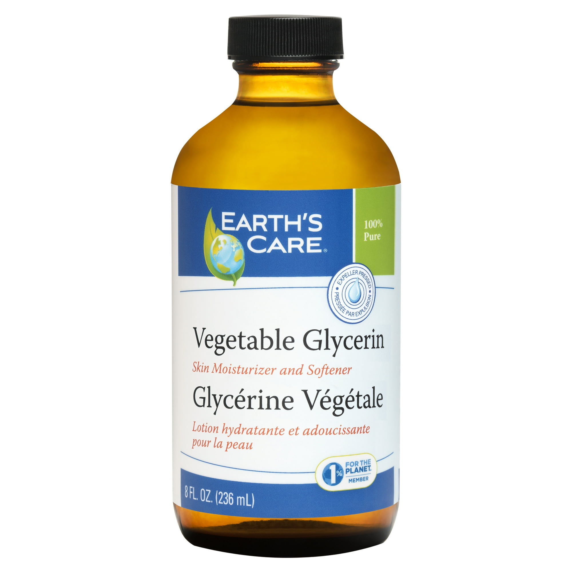 Earth's Care Glycrine Liquide Pure Glycrine Vgtale pour Soins de la  Peau et des Cheveux, 8 Fl OZ - Walmart.ca