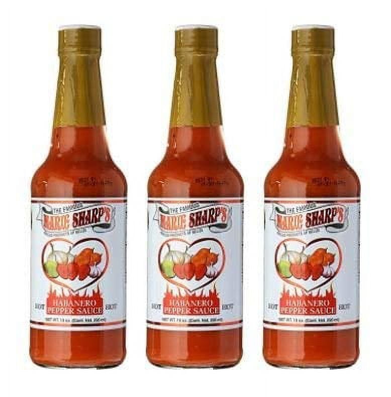 Marie Sharp's, Hot Habanero Pepper Sauce, 10 oz, Pack of 3