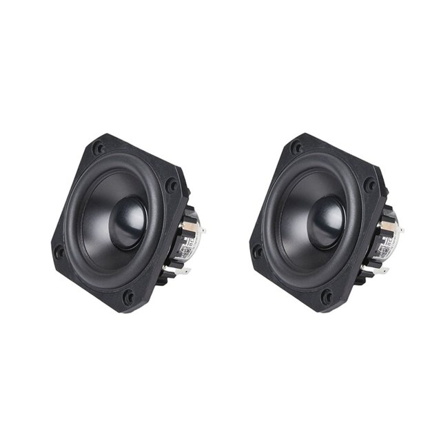 2Pcs Speakers, 8 Ohm 25W Rectangular High Fidelity Speakers, Audio for Home Theater