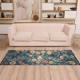 thumbnail image 2 of Yayeee Runner Rug for Bedroom 2'x6' Machine Washable Hallway Non Slip Mat, Flowers Cat, 2 of 8