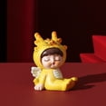 thumbnail image 4 of vnanda Cartoon Baby Dragon Figure 2024 Chinese New Year Lucky Dragon Figurine Adorable Cartoon Animal Model for Home Office Decoration Dragon Ornament, 4 of 8