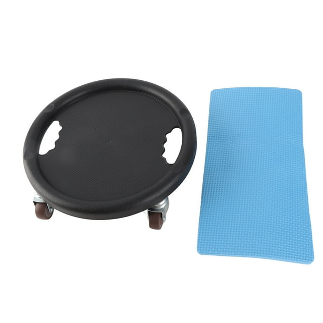 Disco deslizante para abdominales Core Slider, herramienta de entrenamiento abdominal con 4 rodillos para gimnasio en casa, color negro