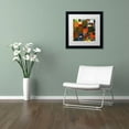 thumbnail image 3 of Trademark Fine Art "Brocade Color Collage 3" Canvas Art by Michelle Calkins, White Matte, Black Frame, 3 of 3