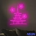 thumbnail image 4 of Handmadetneonsign Japanese Temple Neon Sign, Japan Pagoda Led Sign, Pagoda Home Wall Decor 92840, 4 of 5