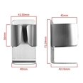thumbnail image 4 of Soporte para cepillo de dientes eléctrico Soporte organizador de almacenamiento adhesivo de montaje en pared de acero inoxidable 304 para cepillo de dientes eléctrico, pasta de dientes, limpiador, 4 of 5