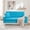 Blue, variant on 57 Inch Double Sofa, Modern Storage Couch, 2 Seater with Built-in Storage, Easy Assembly, Living Room Apartment Home Office, Gray