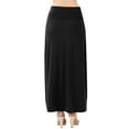 thumbnail image 3 of KOGMO Womens Classic Maxi Skirt with Foldable Wide Waistband (S-3X), 3 of 6