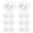 thumbnail image 1 of Phenofice 25pcs Plastic Stopper Replacement Plug Bank Bottom Stoppers White ABS Prevent Coin Loss Home Use, 1 of 8