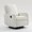 White, variant on FUNECORP Manual Swivel Rocker Recliner 360° Swivel Rocking Chair for Small Space Nursery Comfy Modern Chair for Living Room,Gray