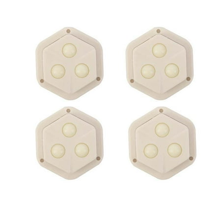 

DagobertNiko Universal Paste Three-bead Pulley A Set Of 4 Adhesive Universal Pulleys With Three Bead Universal Wheels