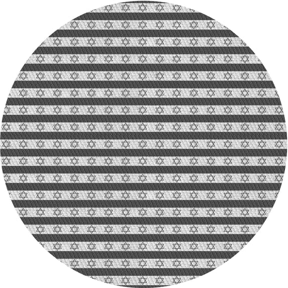 Ahgly Company Machine Washable Indoor Square Transitional Platinum Silver Gray Area Rugs, 3' Square