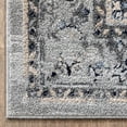 thumbnail image 3 of Well Woven Novriku Grey Blue Persian Floral Medallion Area Rug 8x10 (7'10" x 9'10"), 3 of 8