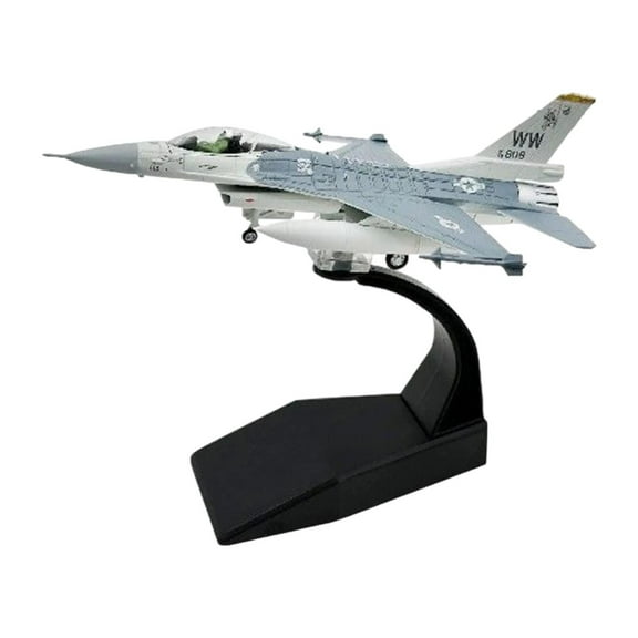 shamjina Diecast Alloy Aircraft F16 Fighter 1/100 Table Ornament Decoration Display Plane