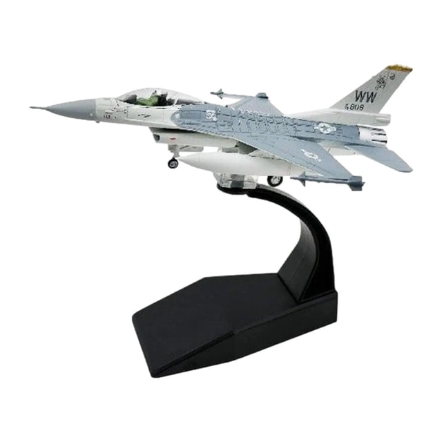 F16 Fighter Diecast Model Aircraft Juguete 1/100 Avión de recolección de exhibición de escala para el regalo de cumpleaños Souvenir Boy Room