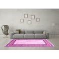 thumbnail image 3 of Ahgly Company Indoor Rectangle Abstract Pink Modern Area Rugs, 2' x 5', 3 of 4