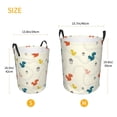thumbnail image 3 of Fuzoiu colorful Squirrel Nuts Print Circular Hamper,Laundry Basket with Handle,Collapsible Laundry,Dirty Clothes Storage Basket,for Bedroom Bathroom Dorm Living Room-Medium, 3 of 6