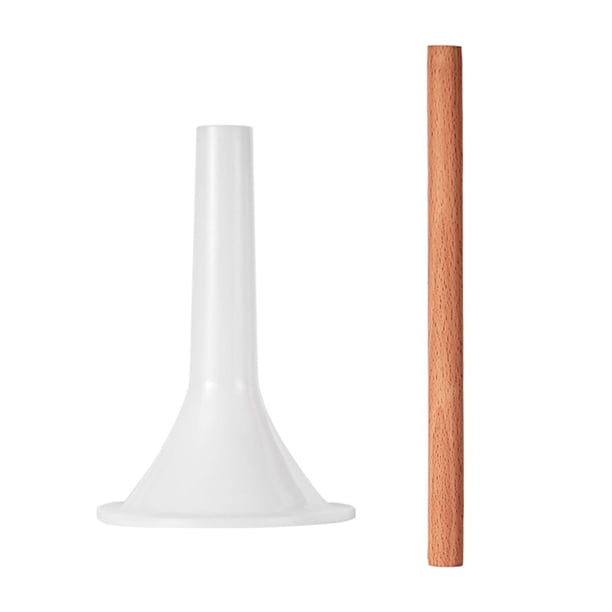 Tubo de relleno con varilla de madera, accesorio de cocina para el hogar, herramienta de relleno hecha a mano 16 cm x 105 cm