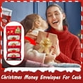 thumbnail image 5 of Christmas Gift Money Card Set 1 Pack with 6 Slots and Ribbon, Foldable Greeting Card Style Cash Holder for Holiday Party and Family Gathering Present, 5 of 5