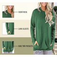 thumbnail image 4 of CHUANK T-Shirts Décontractés d'Automne à Col Rond Surdimensionné pour Femmes Mignon Rayé Manches Longues Grande Taille Tunique Blouse Gris Foncé 22 Plus, 4 of 5