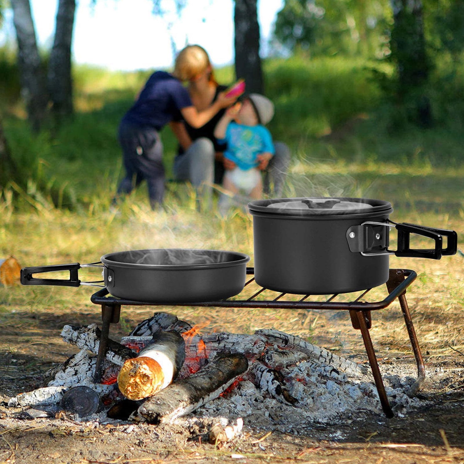 Camping Cookware Set Outdoor Cooking Equipment for Camping Hiking