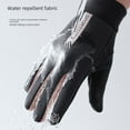 thumbnail image 5 of Guantes de invierno para mujer con forro de lana, pantalla táctil cálida e impermeable, guantes de ciclismo al aire libre, guantes deportivos antideslizantes, para hombre, 5 of 5