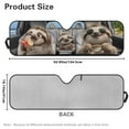 thumbnail image 6 of Uorisanigo Windshield Sunshade for 2018-2025 Jeep Wrangler JL JLU & 2020-2025 Jeep Gladiator Sloth Animal Family Car Sun Shade Sun Visor Protection Blocks UV Rays and Heat Keep Interior Cool, 6 of 7