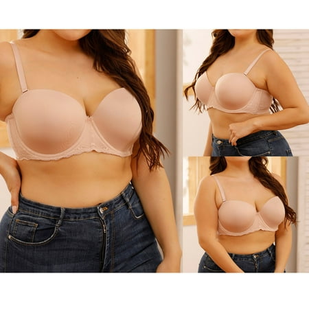 

Ladies Women Sexy Plus-Size Strapless Multi-Wear Dress Underwear Bra Note Please Buy One Size Larger