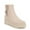 Porcelain Beige, variant on SOUL Naturalizer Womens Jayda Mid Shaft Flat Ankle Boots - Medium & Wide Width