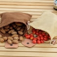 thumbnail image 5 of Bolsa de recolección de alimentos para acampar al aire libre, bolsa de cuero impermeable para cinturón, bolsa de fruta para colgar en la cintura, bolsa de herramientas de jungla, 5 of 5