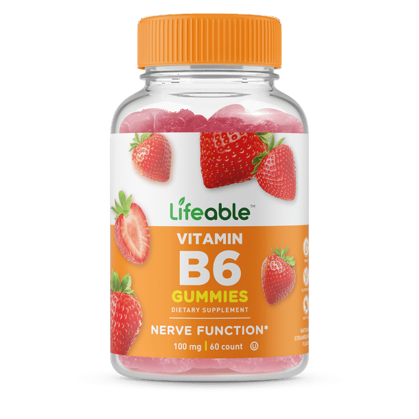 Lifeable Vitamin B6 100 mg 60 Gummies