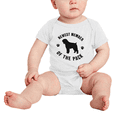 thumbnail image 2 of Newest Member of The Pack Bouvier des Flandres Dog Funny Baby Romper Boy Girl, 2 of 5
