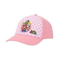thumbnail image 2 of Super Mario Bros. Group Shot Checkered Kids Snapback Hat, 2 of 6