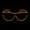 Orange, variant on LINLIN Luminous LED Glasses, Wireless Light Up Glasses, El Wire Neon Party Glasses Rave Glasses for Parties, DJ, EDM, Halloween,Christmas