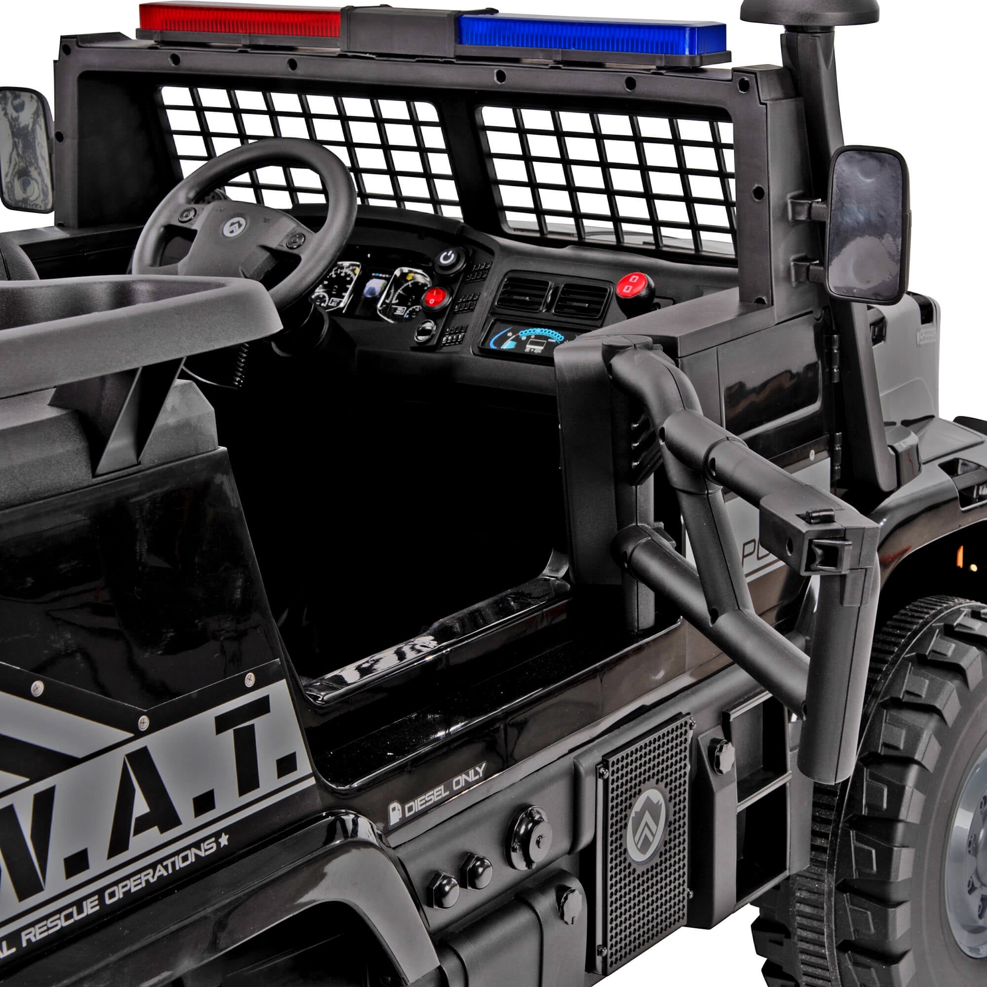Huffy 12V Battery Powered SWAT Truck 2 Seater Ride On Toy