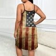 thumbnail image 5 of Hxshgdsn 250 Anniversary Cami Tank Tops Womens Plus Size July 4th Distressed American Flag Print Spaghetti Strap Swing Dress（Yellow/3XL）, 5 of 5