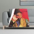 thumbnail image 1 of Manta con estampado multicolor, manta de franela súper suave, ligera y esponjosa, manta de cama Captain Beefheart & His Magic, 1 of 8