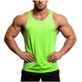 thumbnail image 3 of Busydd Mens Tank Top Breathable Comfy Round Neck Sleeveless Undershirts Casual Solid Color Running Workout Shirts for Men 2XL, 3 of 10