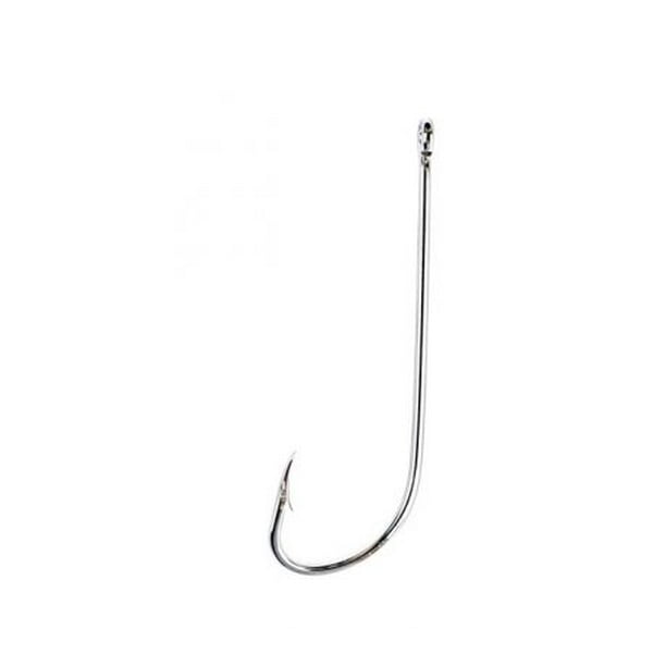 Eagle Claw 2x Long Shank Hook,Offset,Ringed