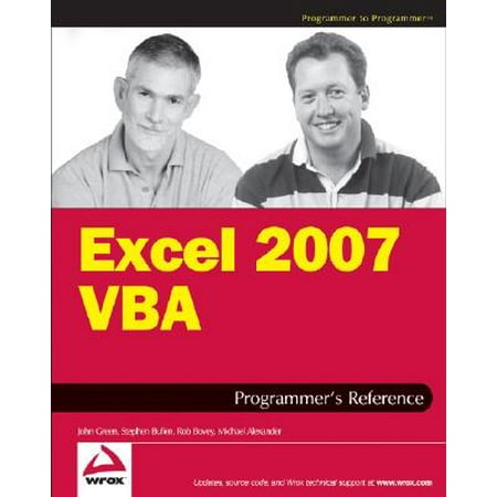 Excel 2007 VBA Programmer's Reference