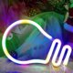 thumbnail image 4 of LED Neon Wall Sign Light Bulb Neon Signs Night Light Bulb Shape Lighting Sign White (Color), 4 of 4
