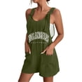 thumbnail image 2 of Taylonsss Clearance Women's Summer Comfortable Casual Suspender Printing Shorts Pocket Jumpsuit Shorts, 2 of 5