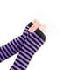 thumbnail image 5 of Yuarrent 1 par de guantes sin dedos para niña, guantes de punto cómodos de estilo Simple, cubiertas de brazo para niñas, cubierta de mano para al Suministros térmicos Negro, Púrpura Yuarrent HA059148-16, 5 of 6