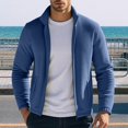thumbnail image 2 of JTieacloth Men's Outerwear Jackets Men's Jackets & Coats Thickened Thermal Jacket Double Sided Windbreaker Inner Coat For Autumn And Winter Wear Blue, 2 of 4